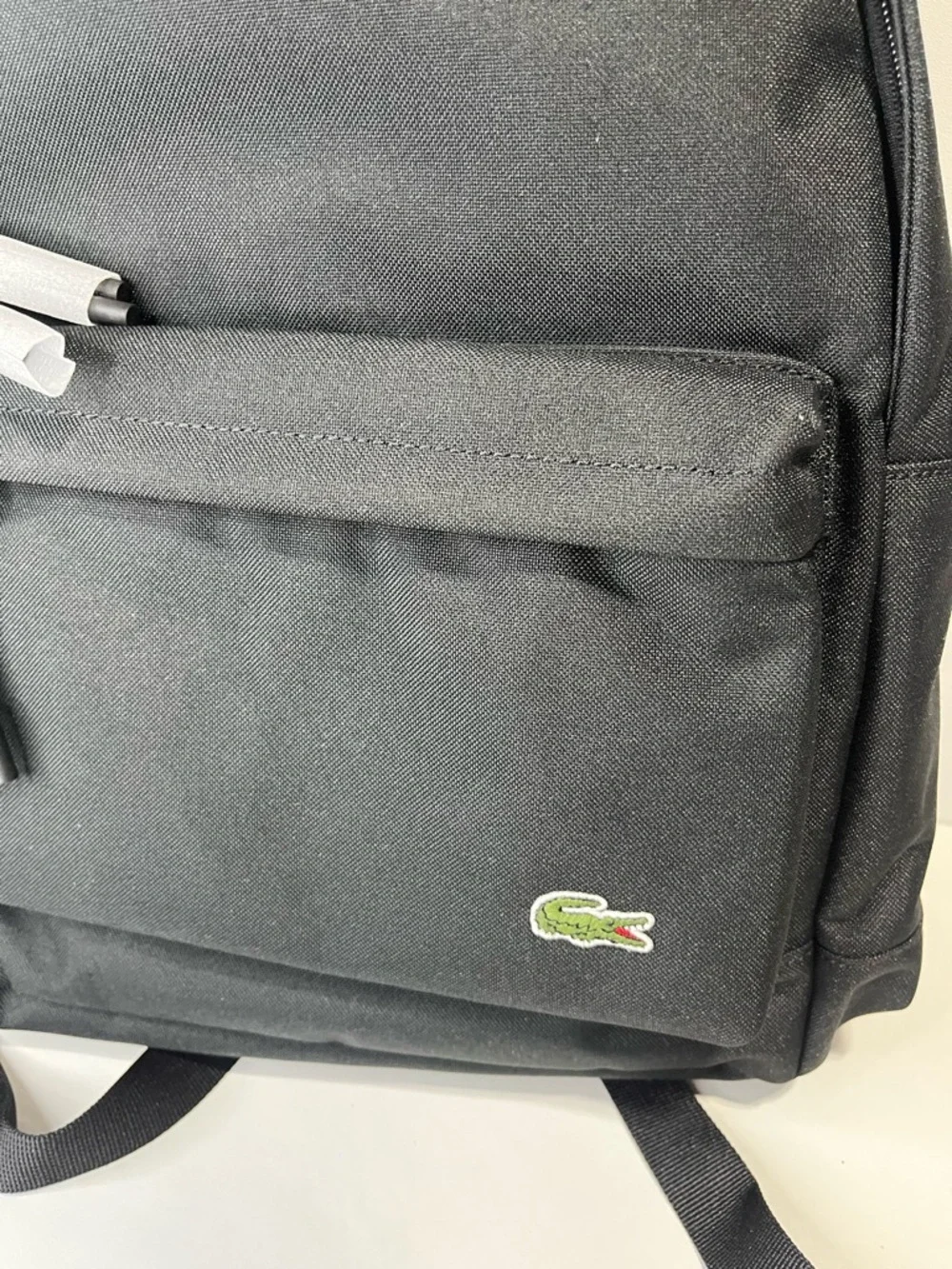 NEW Lacoste Men's Sinople Monogram Black Backpack